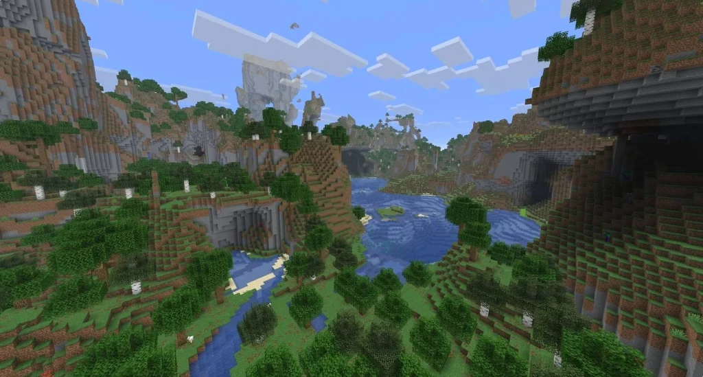 Мод Legacy Terrain для Minecraft [26.1.2] - скриншот геймплея 2